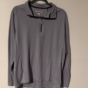 Tommy Bahama gray Quarter-Zip Pullover